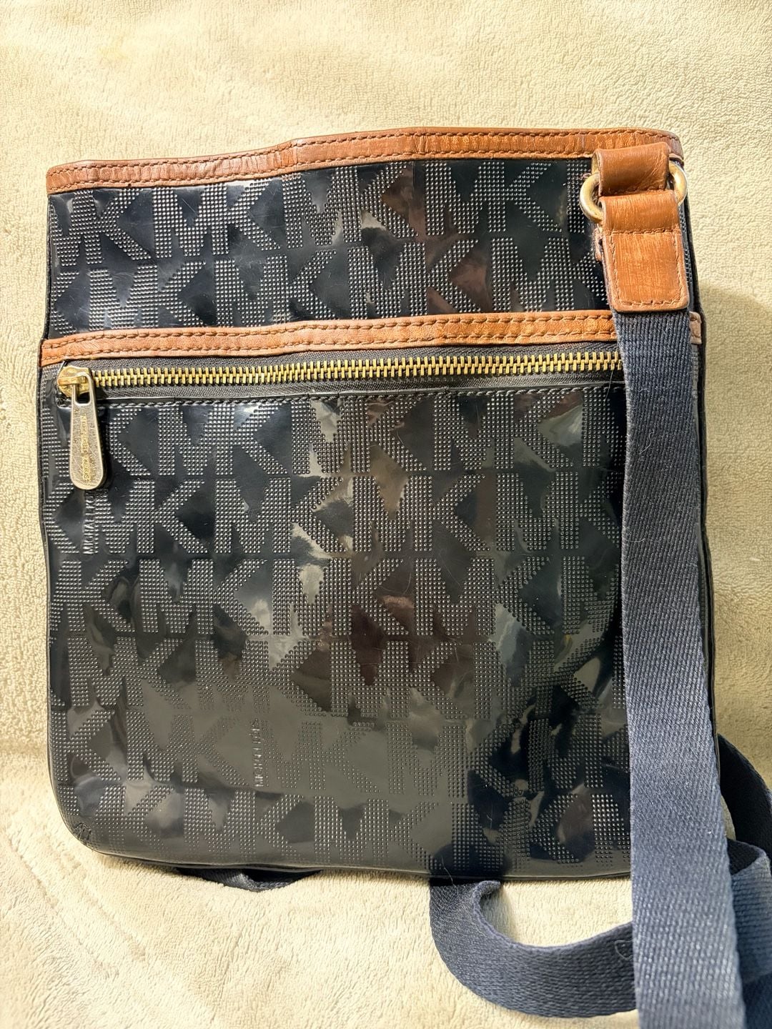 Michael Kors Patent Leather Crossbody Bag - Brown Crossbody Bags, Handbags 2
