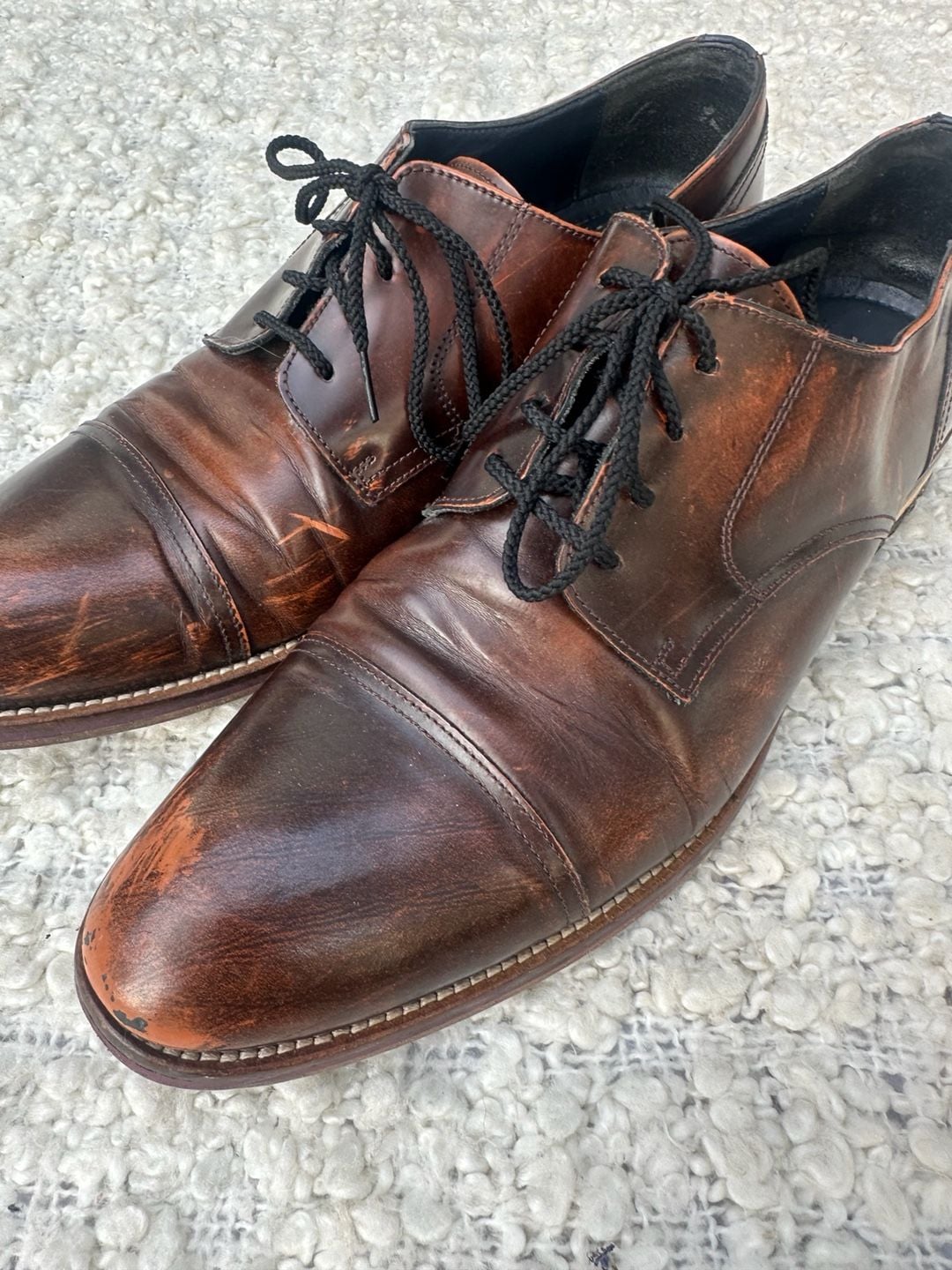 Workwear Shoes Mens Shoes Genuine Leather Casual Leather Shoes 10M 7
