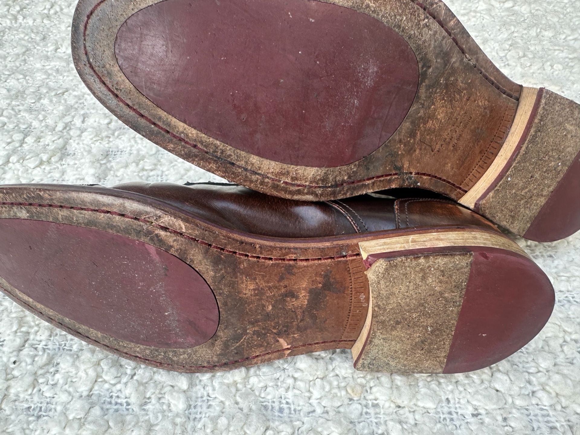 Workwear Shoes Mens Shoes Genuine Leather Casual Leather Shoes 10M 9