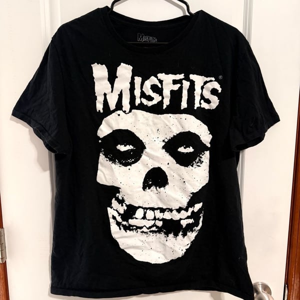 Misfits Fiend Skull Logo T-Shirt Size L Black