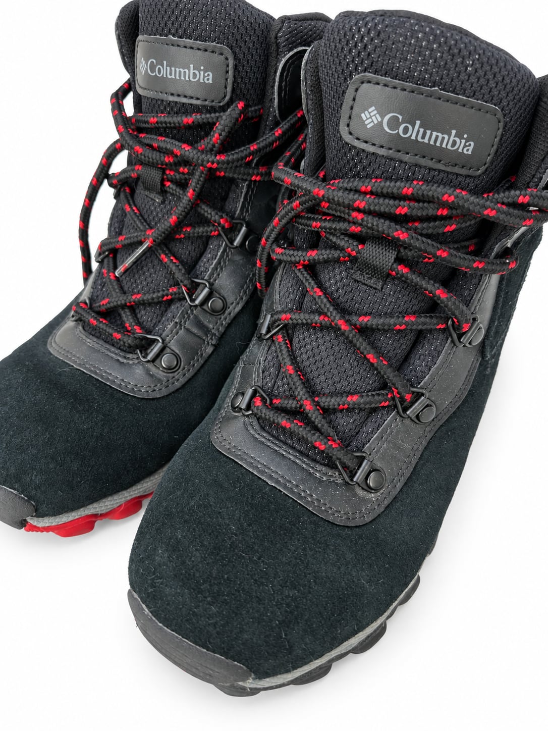 Columbia Newton Ridge Hiking Boots Black Red US 6 2