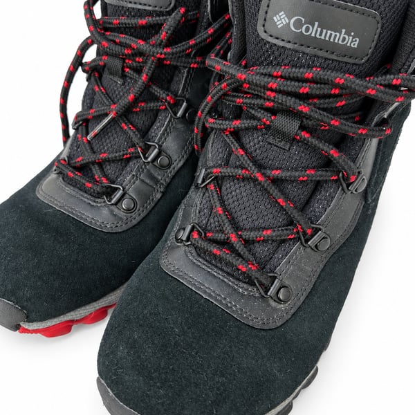 Columbia Newton Ridge Hiking Boots Black Red US 6