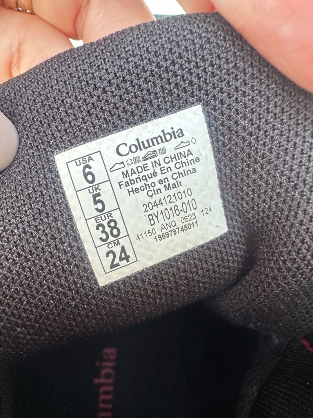 Columbia Newton Ridge Hiking Boots Black Red US 6 6