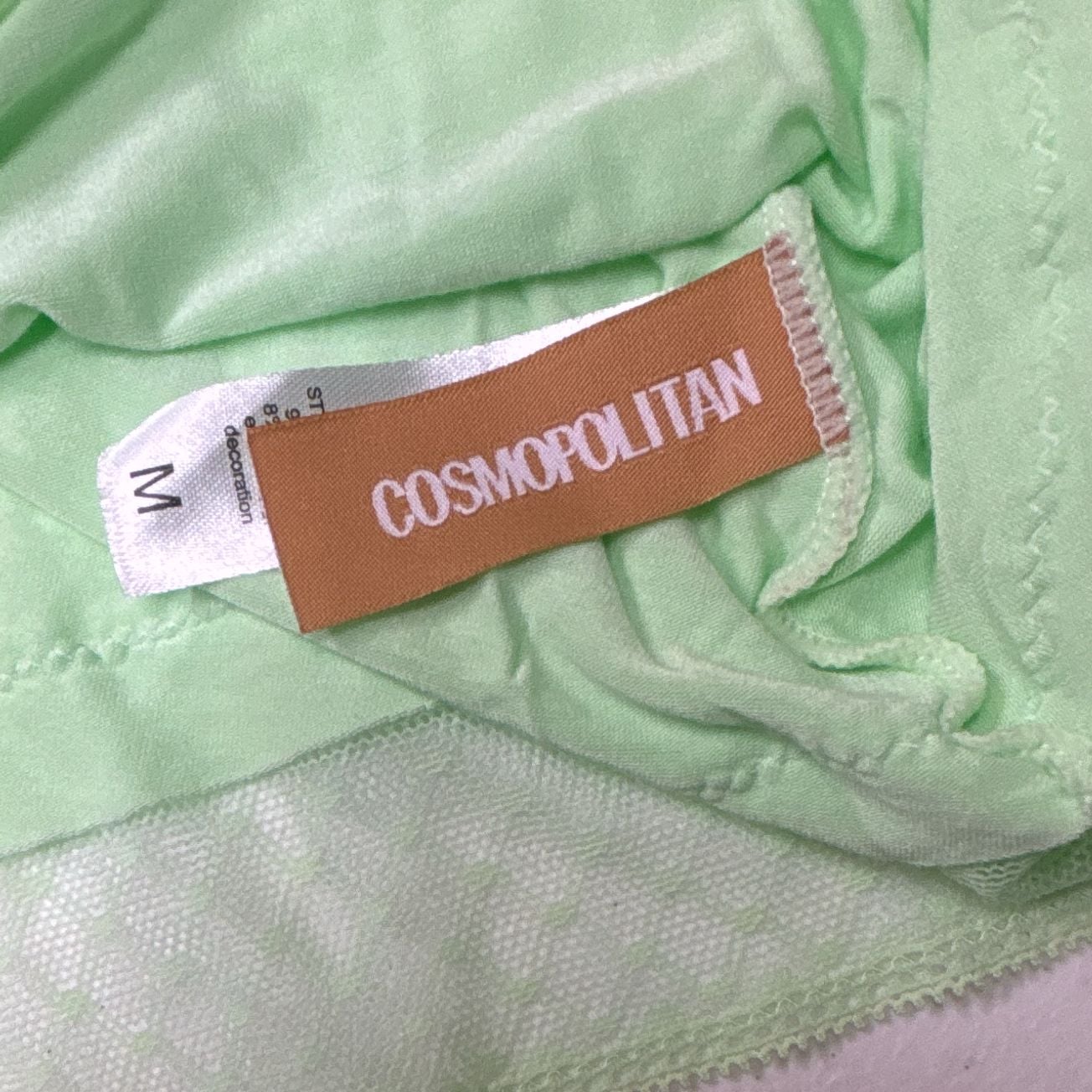 Cosmopolitan Babydoll Green Lace Chemise Nightgown 3