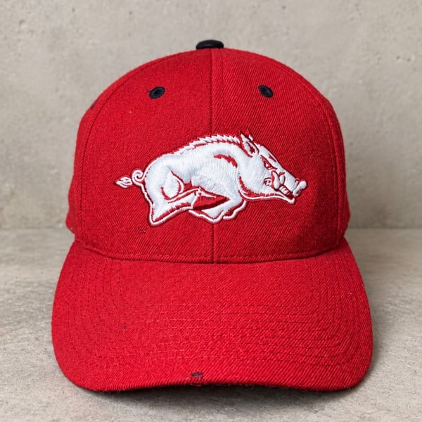 Nike Arkansas Razorbacks Hat Wool Red Baseball Cap Strapback