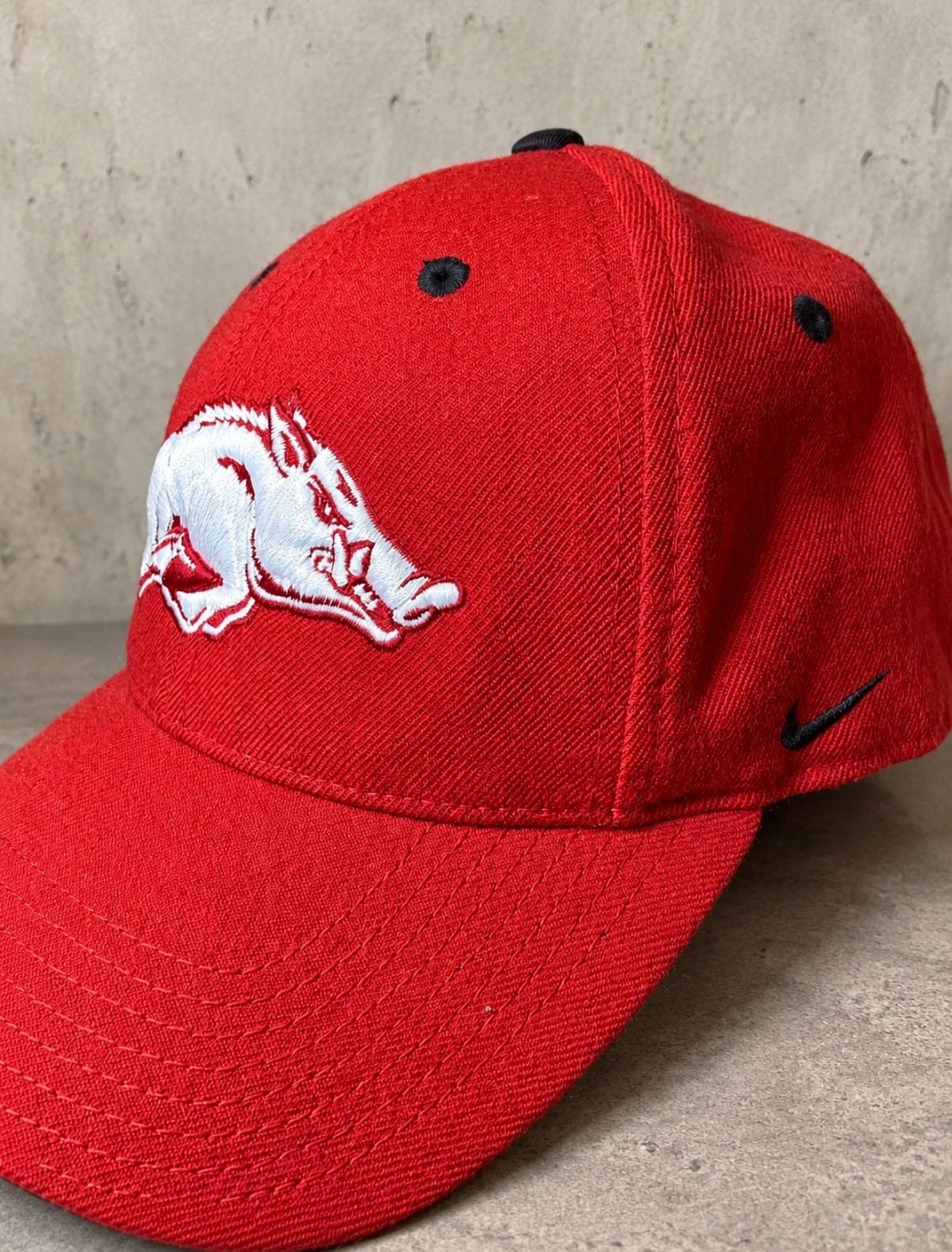 Nike Arkansas Razorbacks Hat Wool Red Baseball Cap Strapback 3