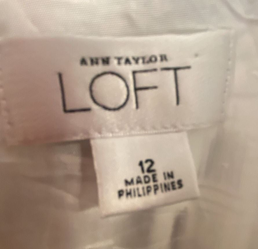 Ann Taylor LOFT Black and White Toile Print Sleeveless Dress Size 12 6