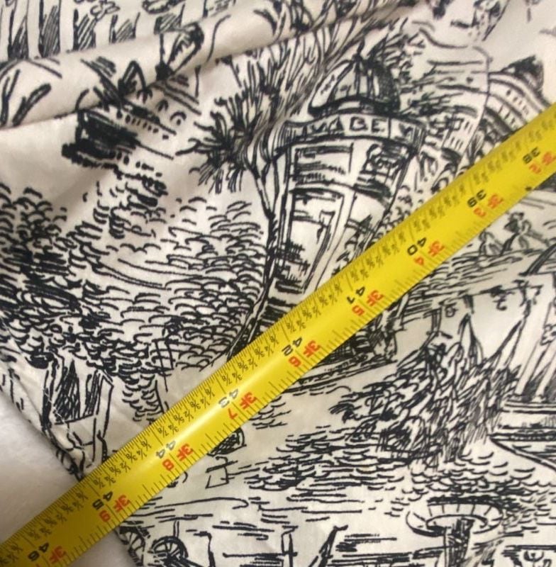 Ann Taylor LOFT Black and White Toile Print Sleeveless Dress Size 12 10
