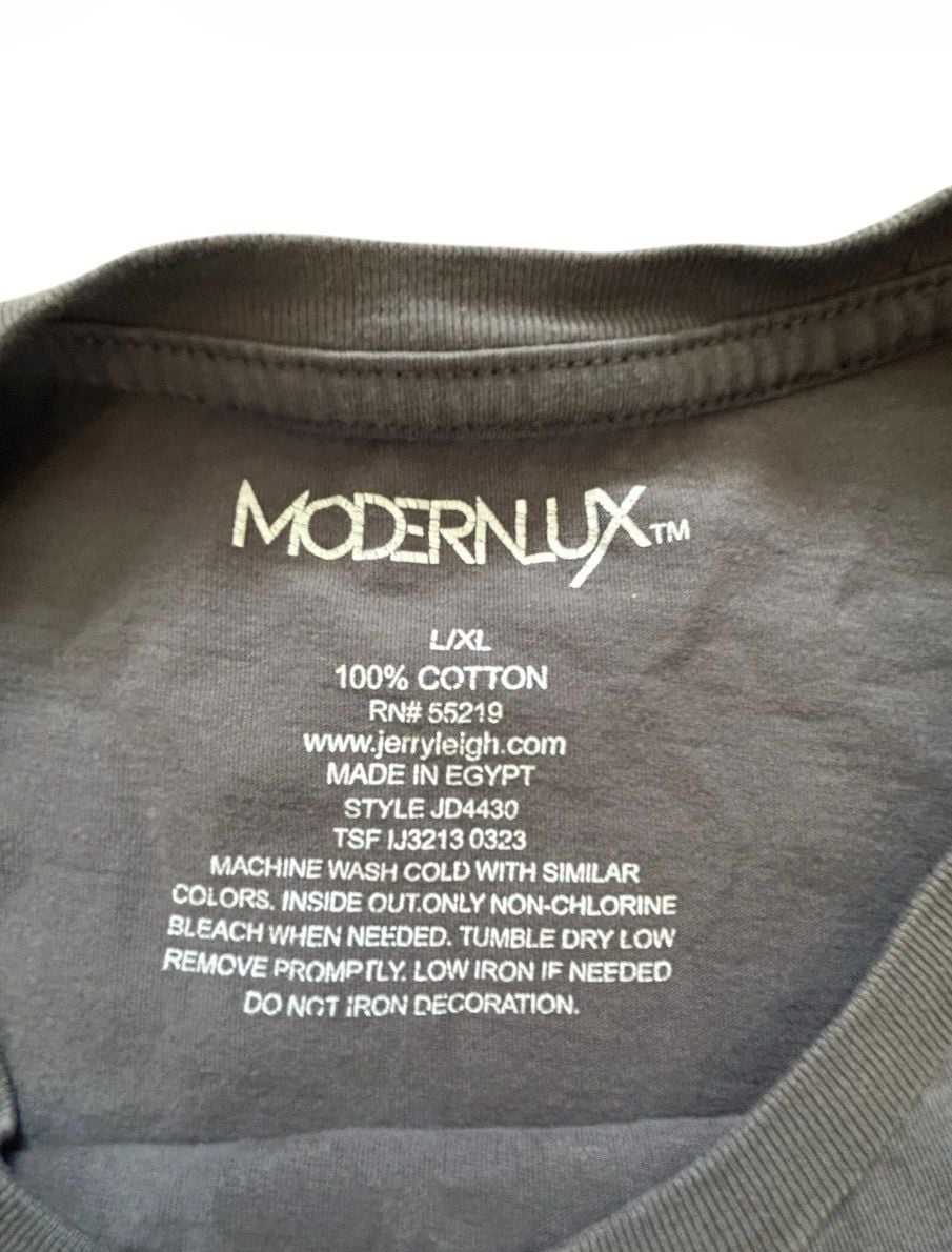 Modern Lux Festival Rocks Graphic T-Shirt L/XL Gray 100% Cotton 4