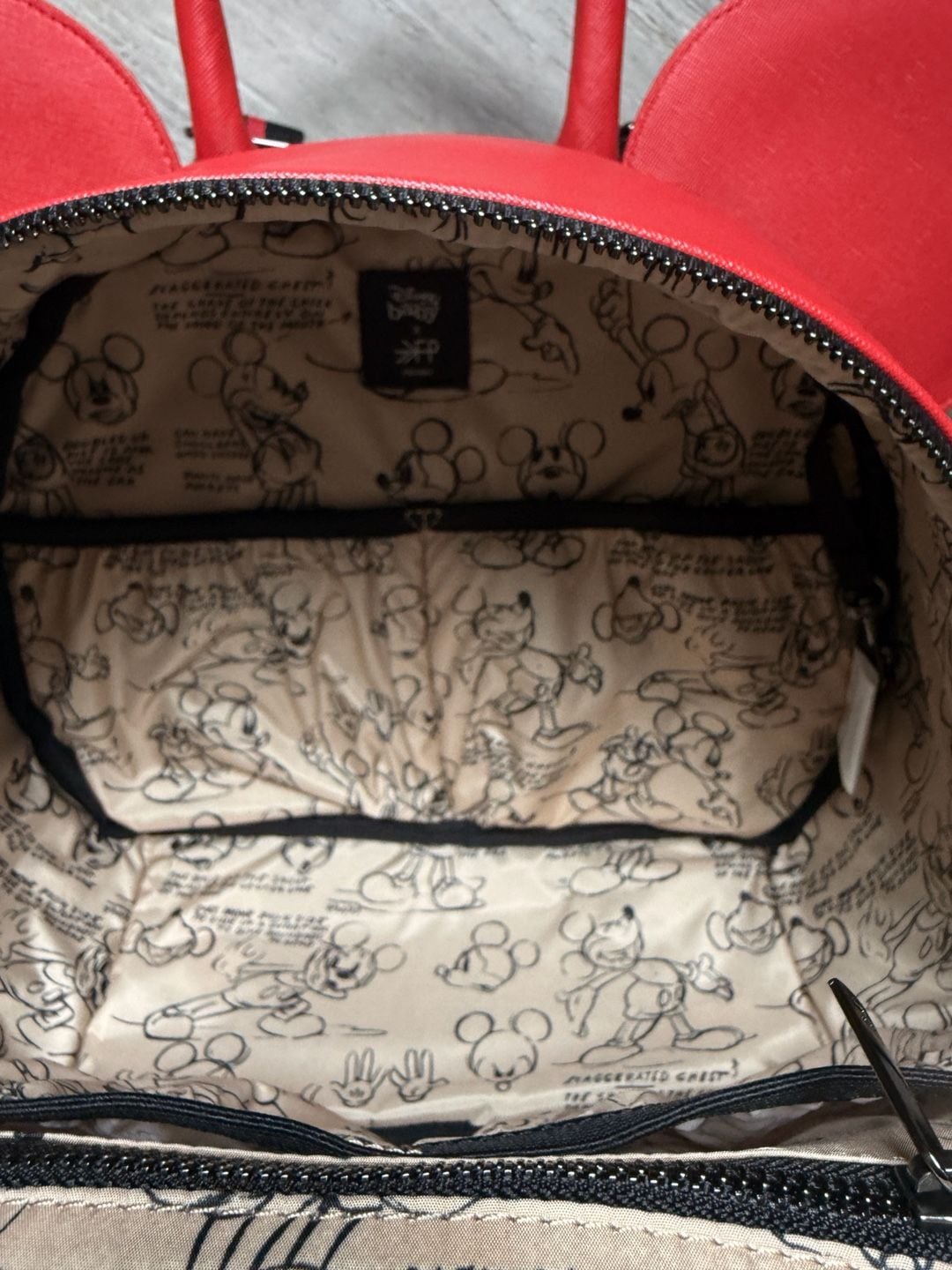 Freshly Picked Disney Baby Mickey Anaheim Backpack Red 9