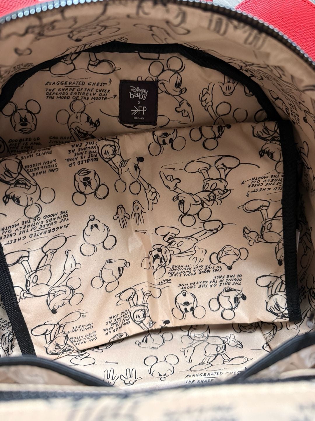 Freshly Picked Disney Baby Mickey Anaheim Backpack Red 10
