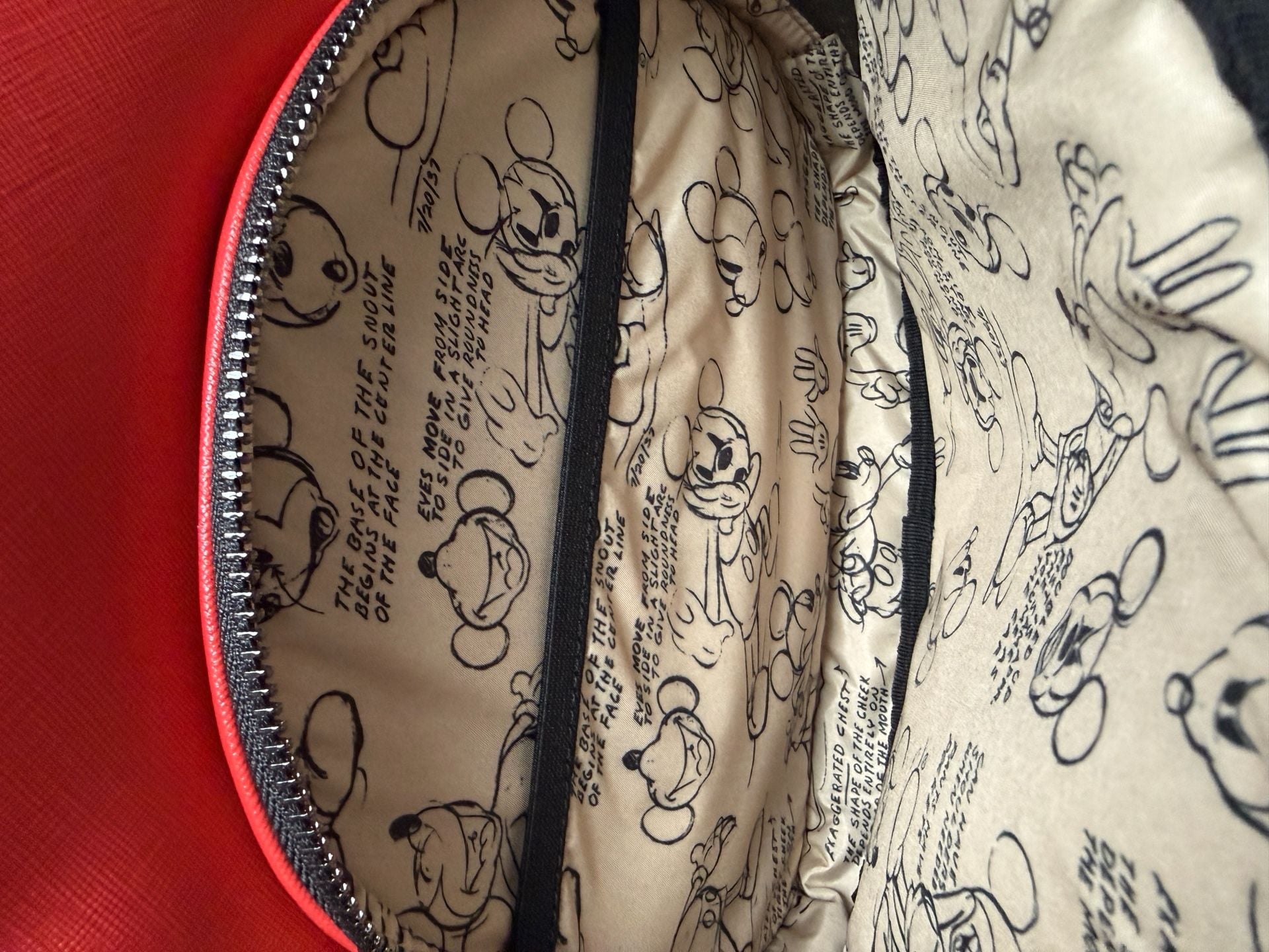 Freshly Picked Disney Baby Mickey Anaheim Backpack Red 11