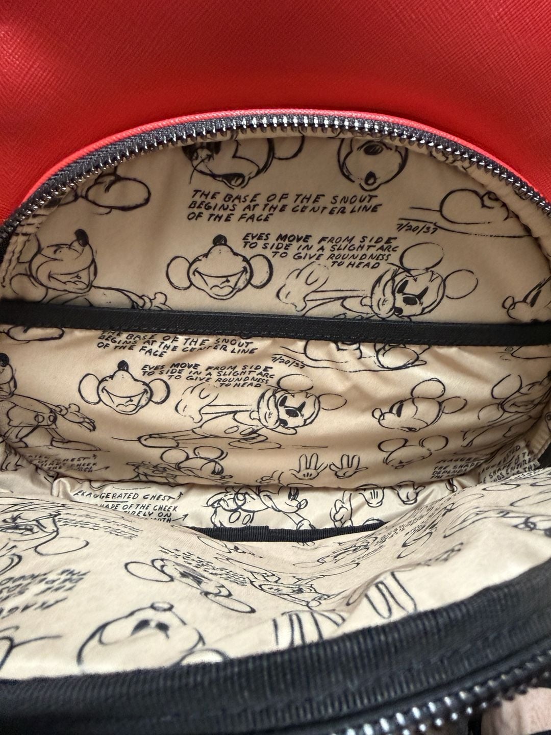 Freshly Picked Disney Baby Mickey Anaheim Backpack Red 12