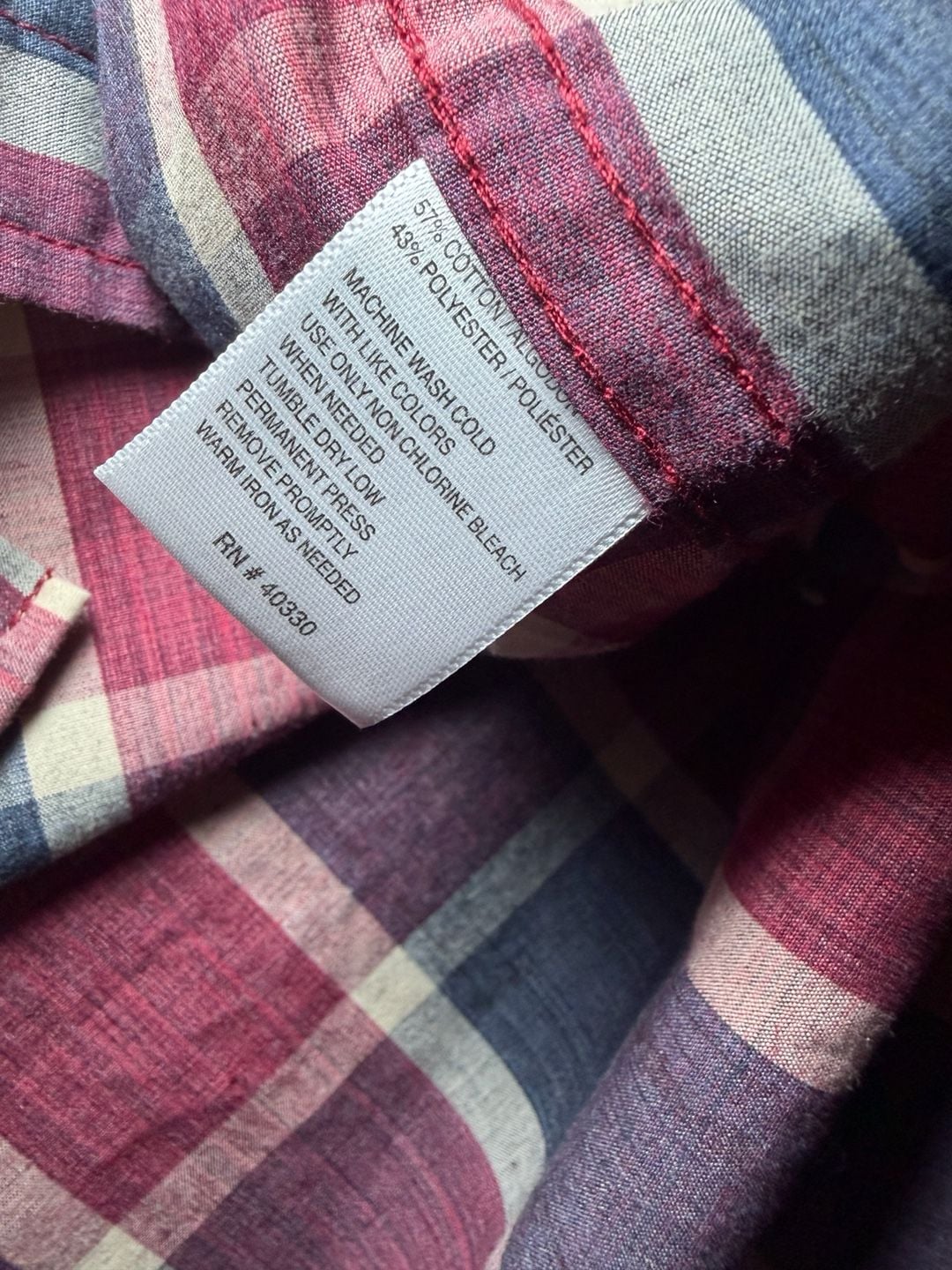 Haggar Plaid Long Sleeve Button Down Shirt Mens Size XL EUC 5