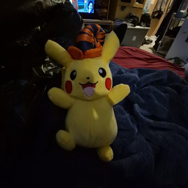 Pokemon Pikachu Halloween Witch Hat Plush 8 Inch