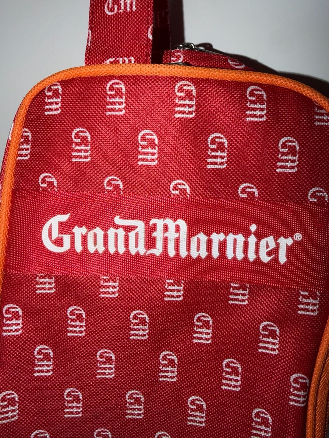 Grand Marnier Mini Multi-Compartment Bag Red Orange Promotional Pouch 3
