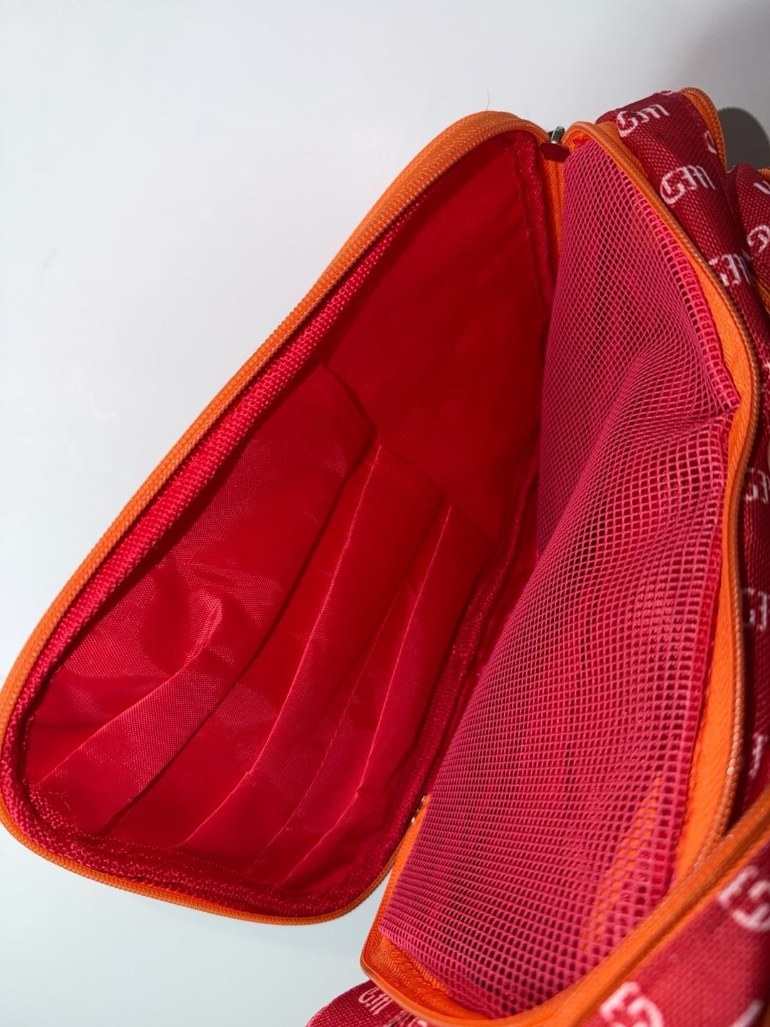 Grand Marnier Mini Multi-Compartment Bag Red Orange Promotional Pouch 8