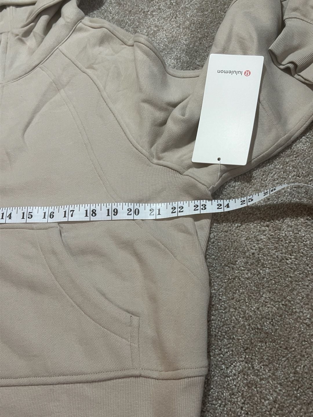 Lululemon Scuba Oversized Half-Zip Hoodie Size M/L White Opal 9