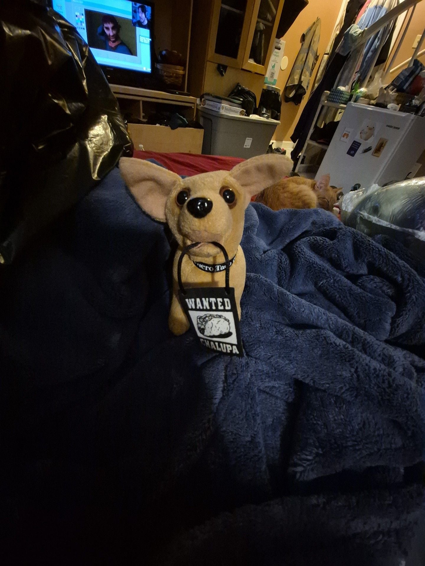 Taco Bell Chihuahua Plush Toy Wanted Chalupa Sign 1