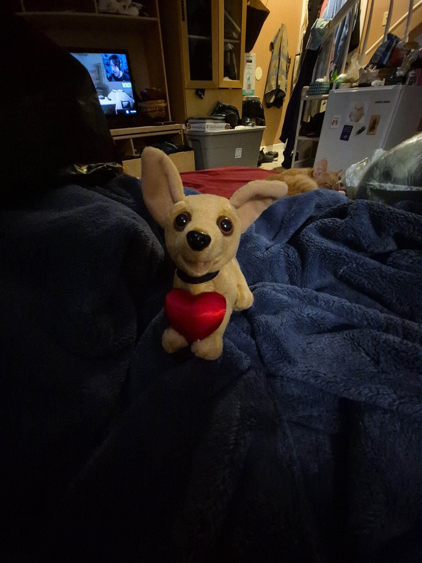 Taco Bell Chihuahua Plush Toy Holding Red Heart 1