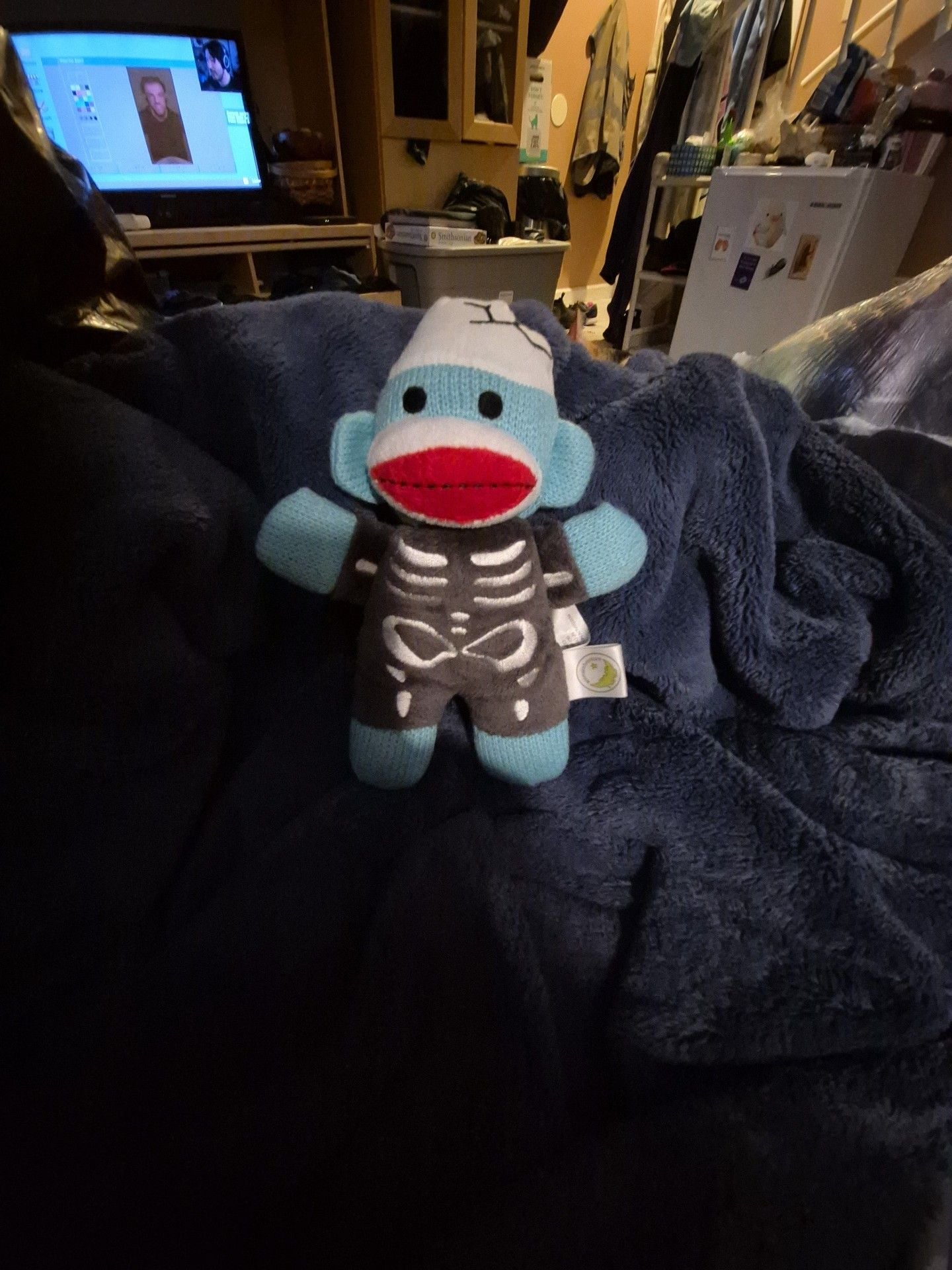 Dan Dee Skeleton Sock Monkey Plush Toy 1