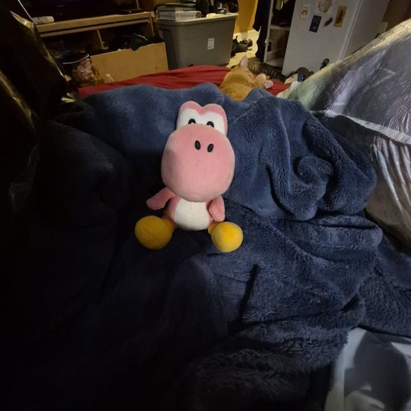 Nintendo Super Mario Pink Yoshi Plush Toy