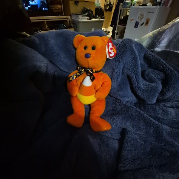 Ty Beanie Baby Treator the Halloween Bear Plush Toy