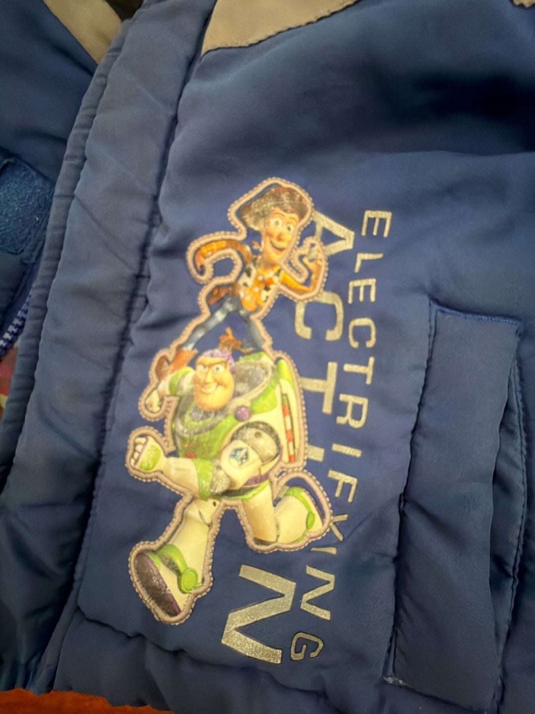 Disney Pixar Toy Story Winter Jacket Size 4T Blue Puffer Hooded 2