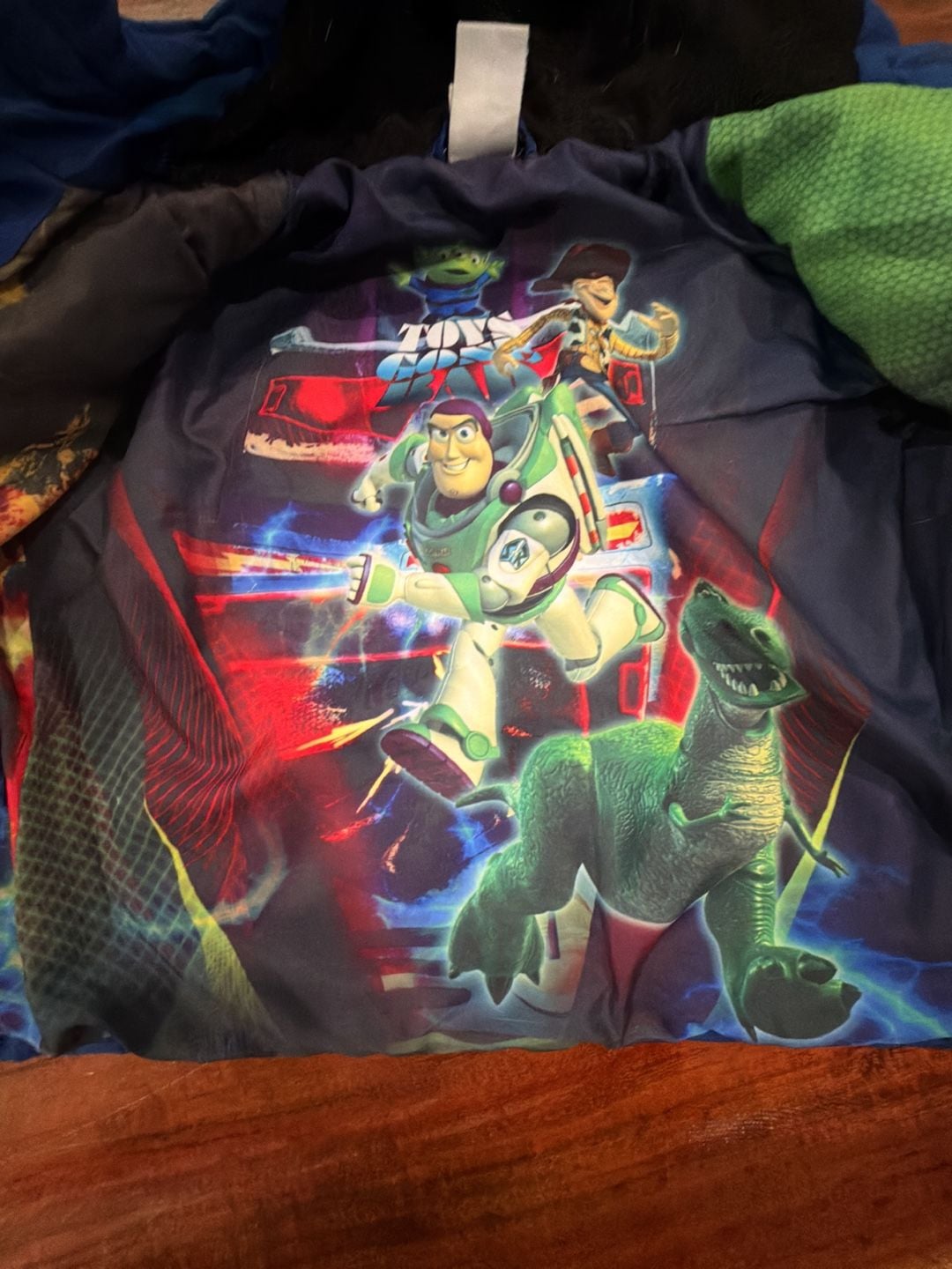 Disney Pixar Toy Story Winter Jacket Size 4T Blue Puffer Hooded 6
