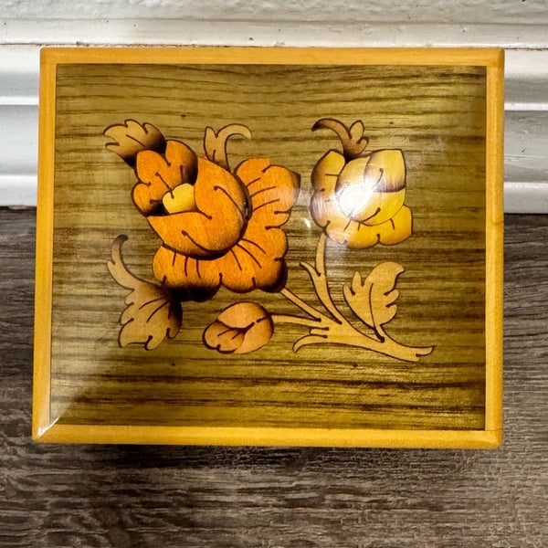 Working Reuge Music Box Doctor Zhivago Lara's Theme Wood Inlay Floral
