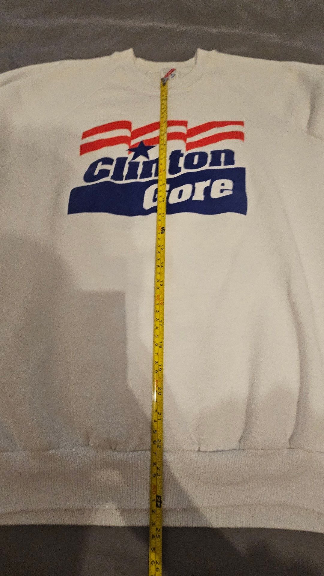 Vintage Clinton Gore 1992 Campaign Sweatshirt White 5