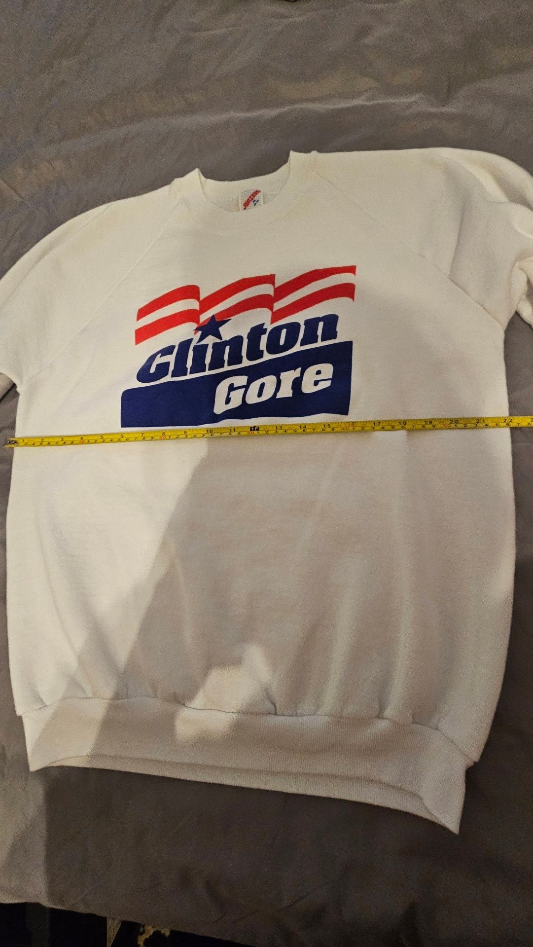 Vintage Clinton Gore 1992 Campaign Sweatshirt White 6