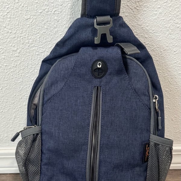 Waterfly Crossbody Sling Backpack Travel Hiking Daypack Blue