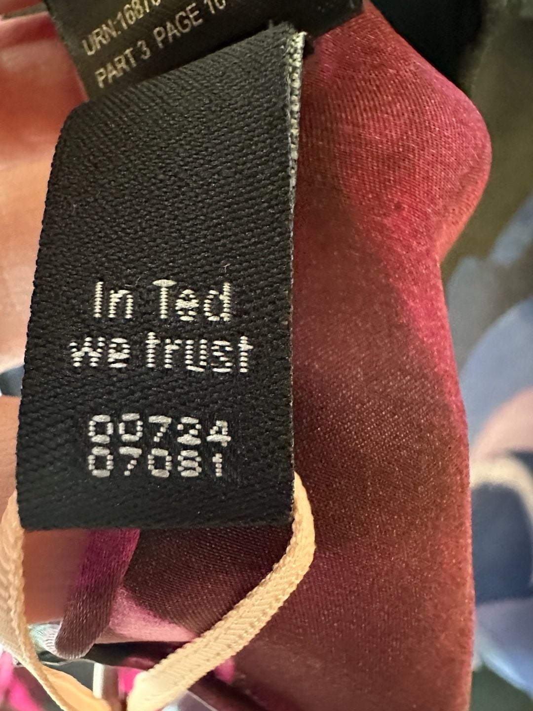 Ted Baker London Susane Stencilled Stem Long Scarf Deep Pink 100% Silk NWT 9
