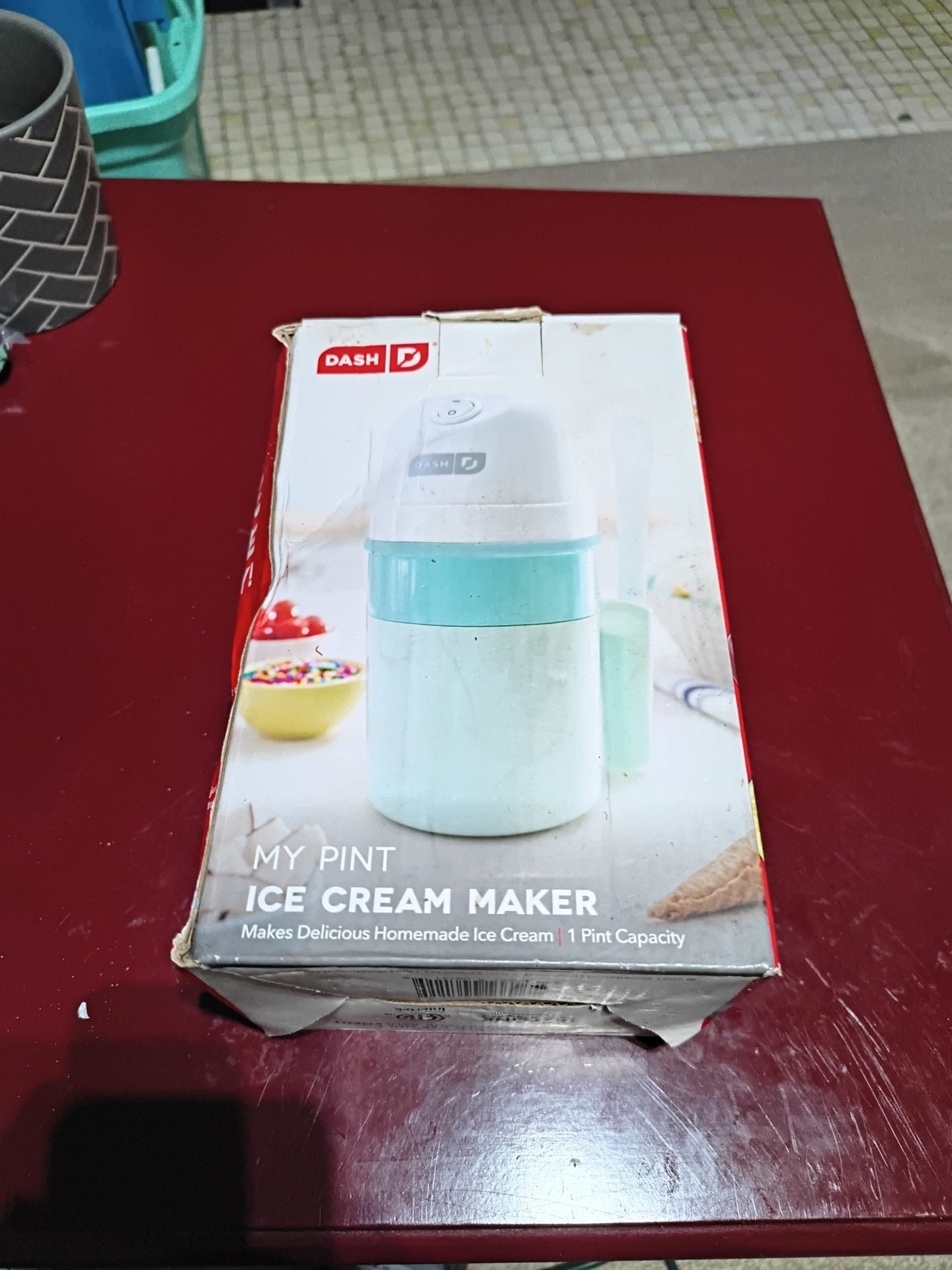 Dash My Pint Ice Cream Maker Aqua 1