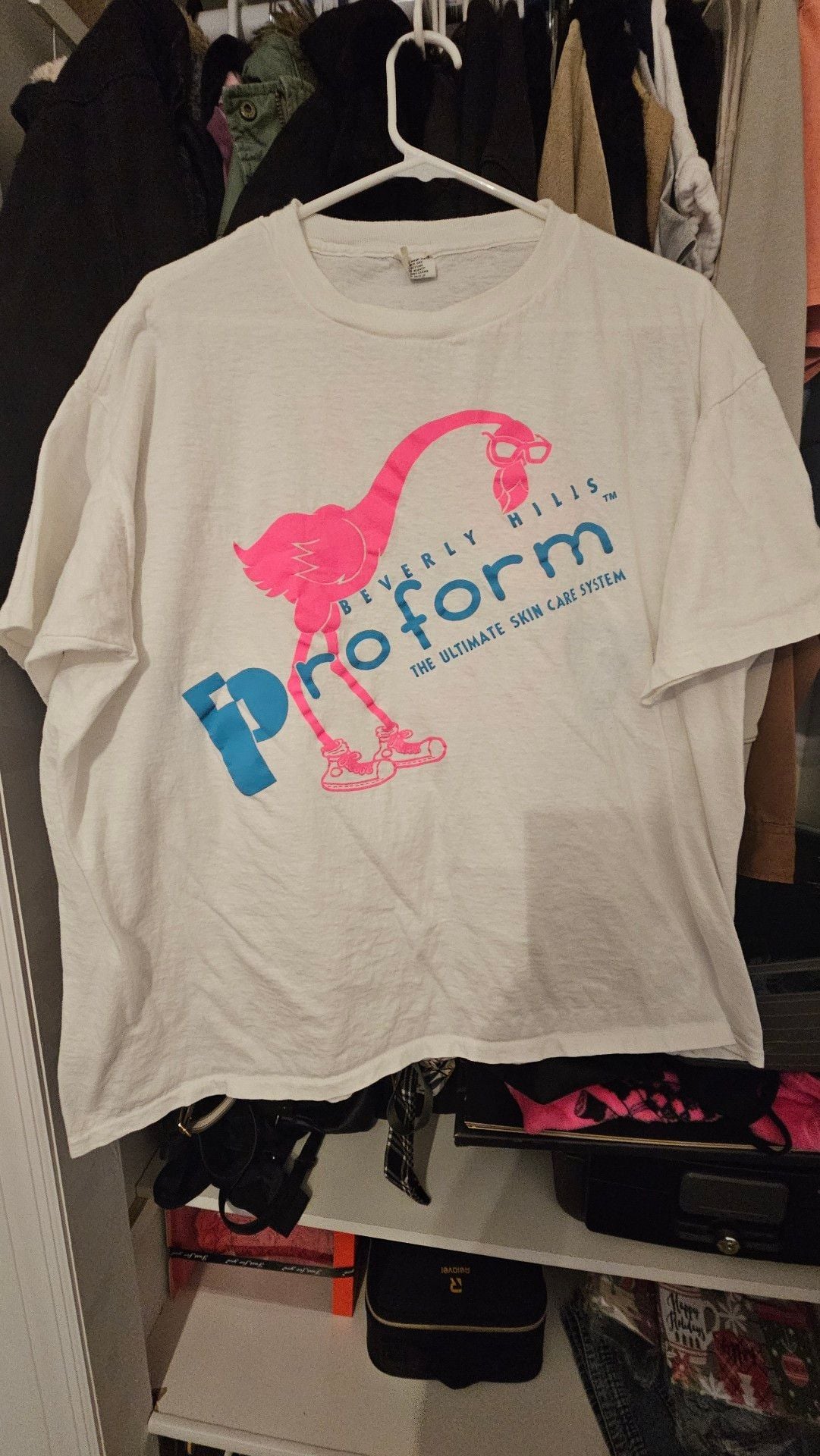 Vintage Beverly Hills Proform Flamingo T-Shirt Made in USA XXXL 2