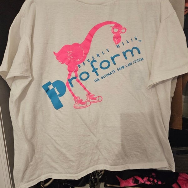 Vintage Beverly Hills Proform Flamingo T-Shirt Made in USA XXXL