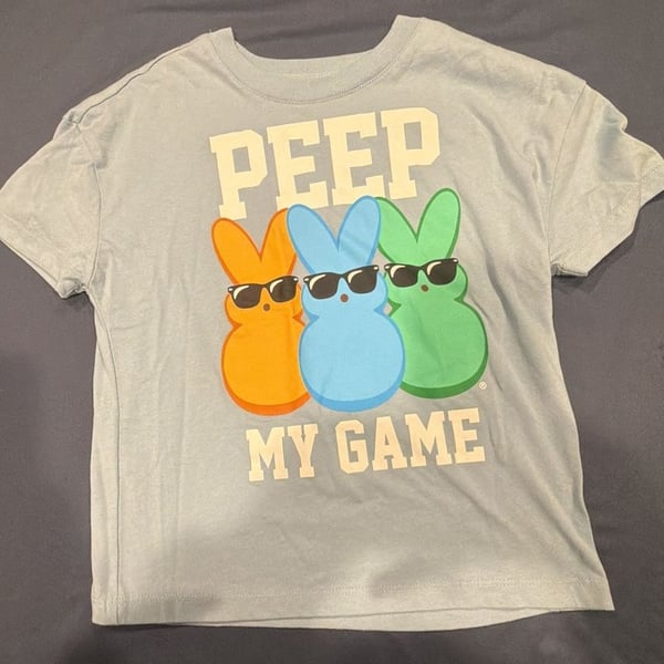 Women’s Peeps T-Shirt
Blue Peep My Game Bunny
XS