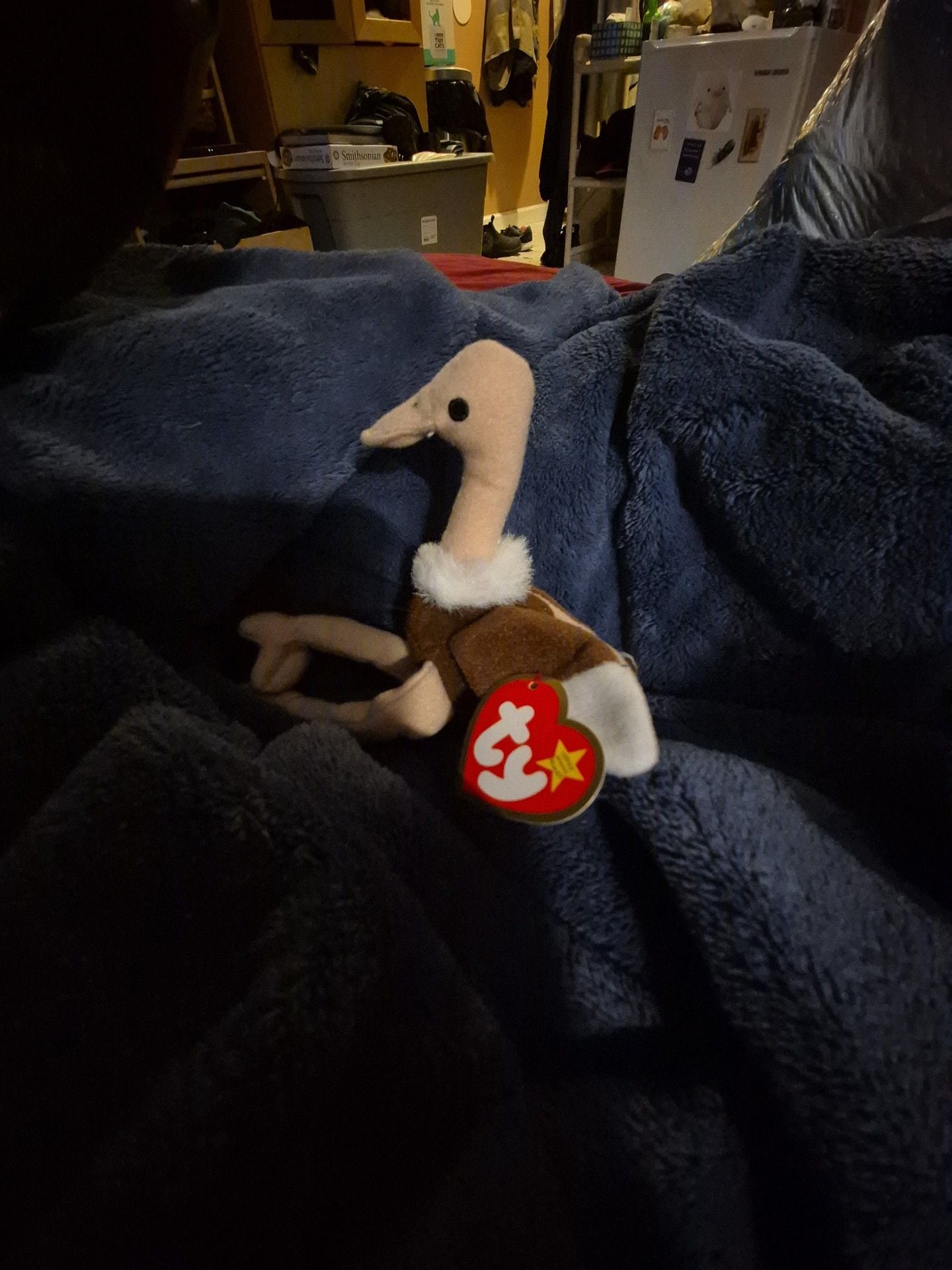 Ty Beanie Babies Stretch The Ostrich Plush Toy with Tag 1