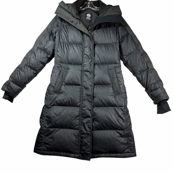 Canada Goose Rowley Parka 3208L Women’s S Black Long Down Puffer Coat