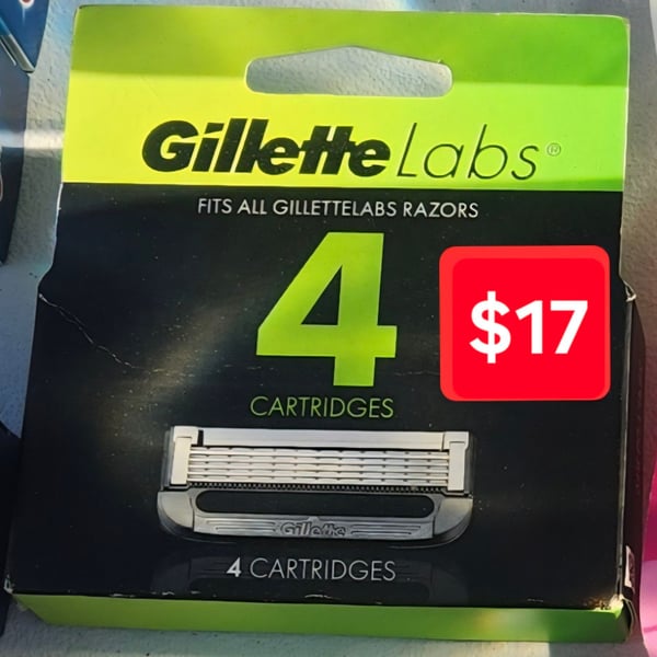 Gillette Labs Razor Blade Refills 4 Cartridges