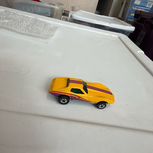 Hot Wheels Corvette Stingray Yellow Diecast Car