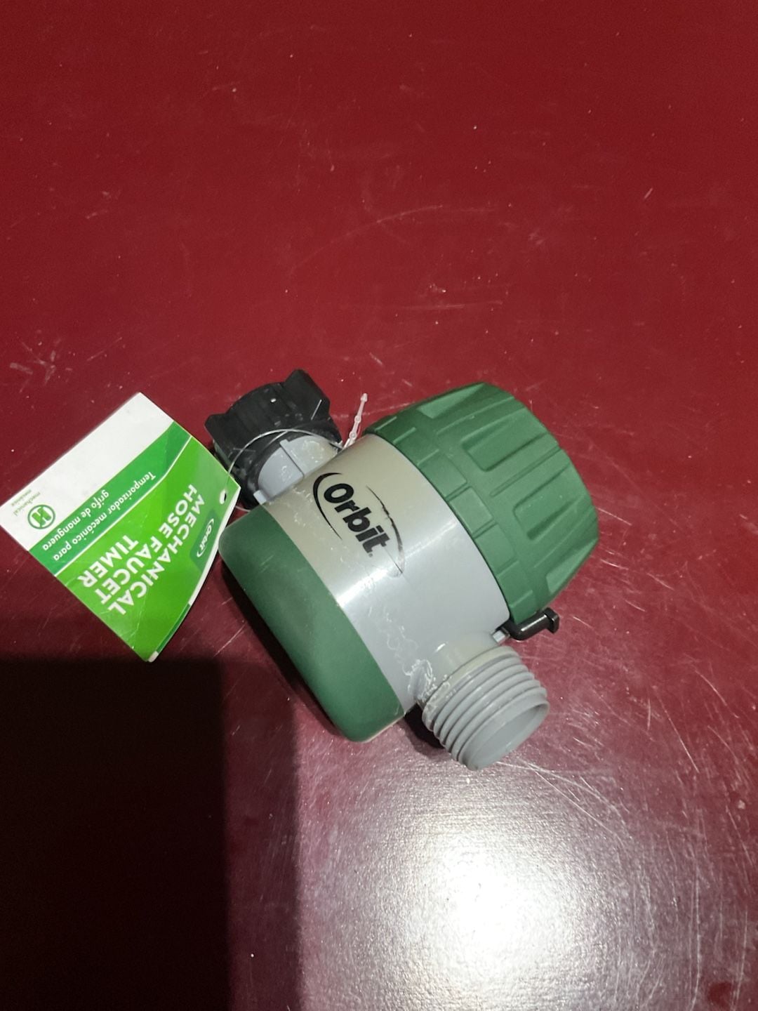 Orbit Mechanical Hose Faucet Timer Green Gray 1