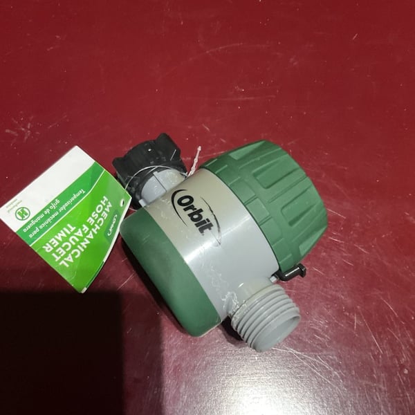 Orbit Mechanical Hose Faucet Timer Green Gray