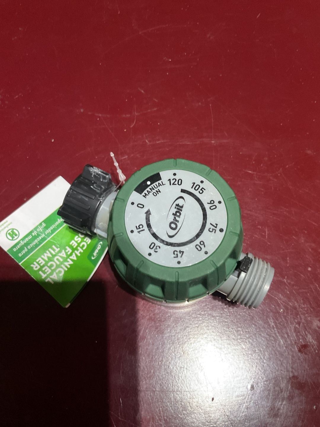 Orbit Mechanical Hose Faucet Timer Green Gray 2