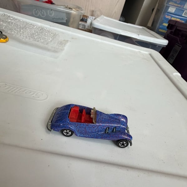 Hot Wheels Mercedes 540K Blue Metal Flake Toy Car