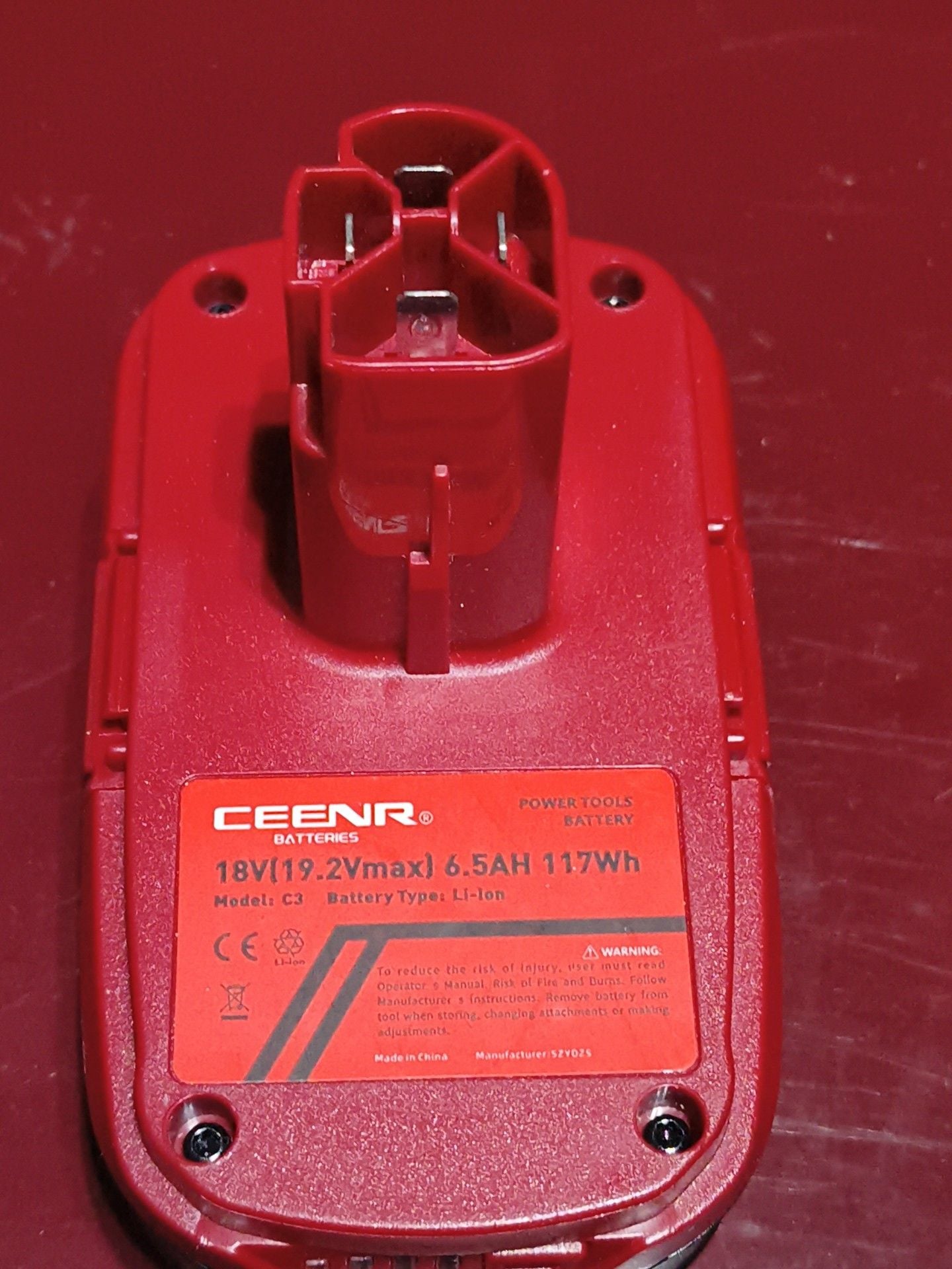 CEENR C3 18V 6.5Ah Lithium-Ion Power Tool Battery 2
