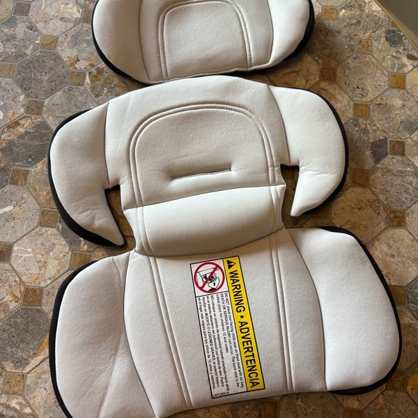 Universal Infant Car Seat Cushion Body Support Insert Gray White