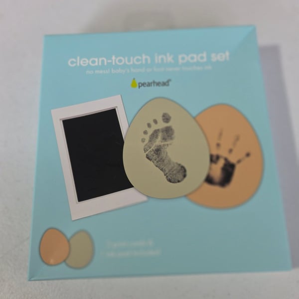 Pearhead Clean-Touch Ink Pad Set Baby Keepsake