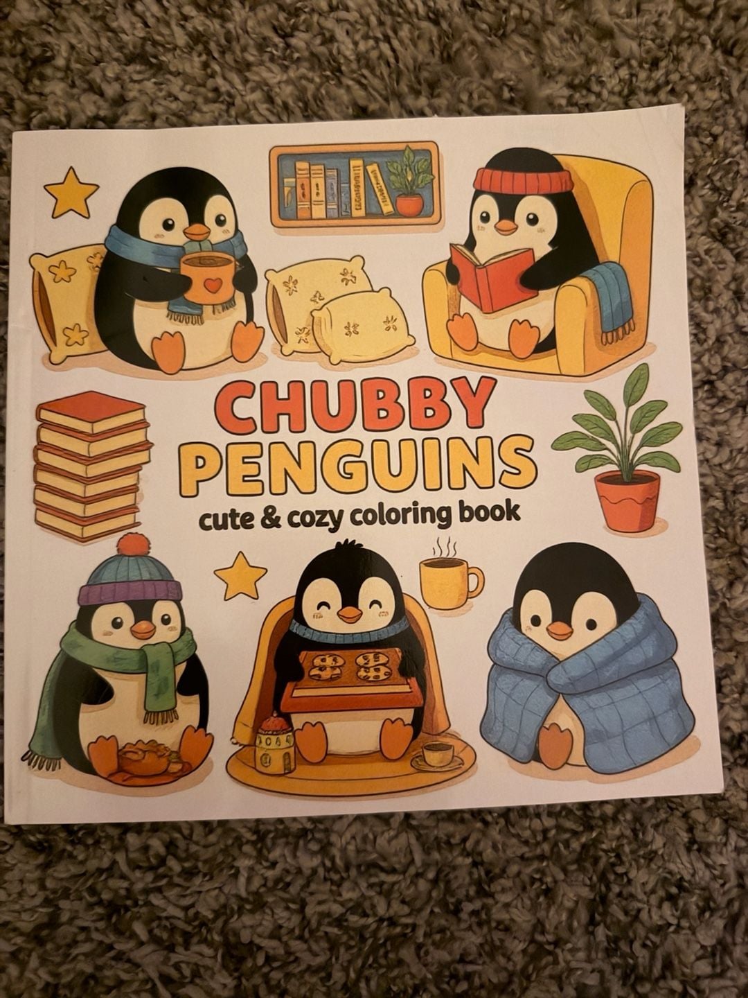 Chubby Penguins Cute & Cozy Coloring Book 1